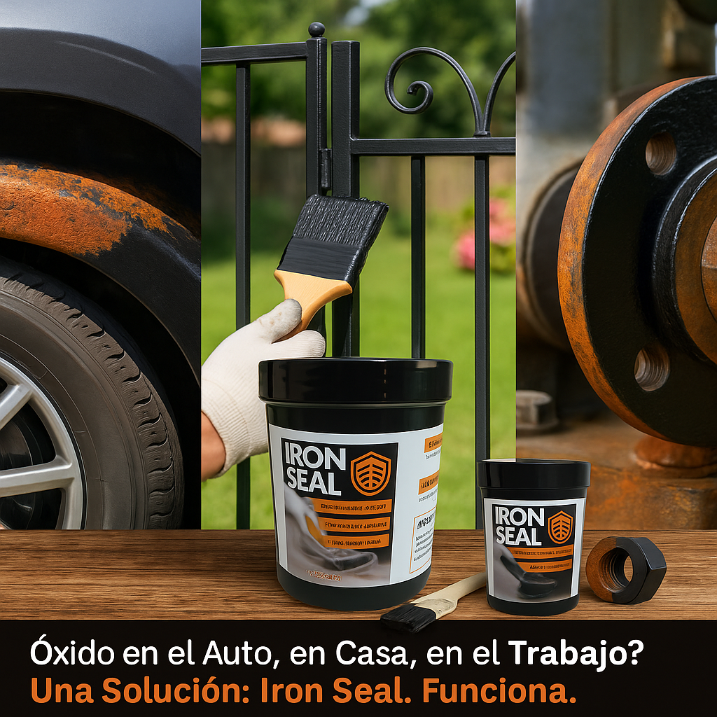 Iron Seal Reparación 500 g – 3 en 1 (Elimina, sella y previene óxido)
